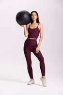 Legging Lotus - Bordeaux