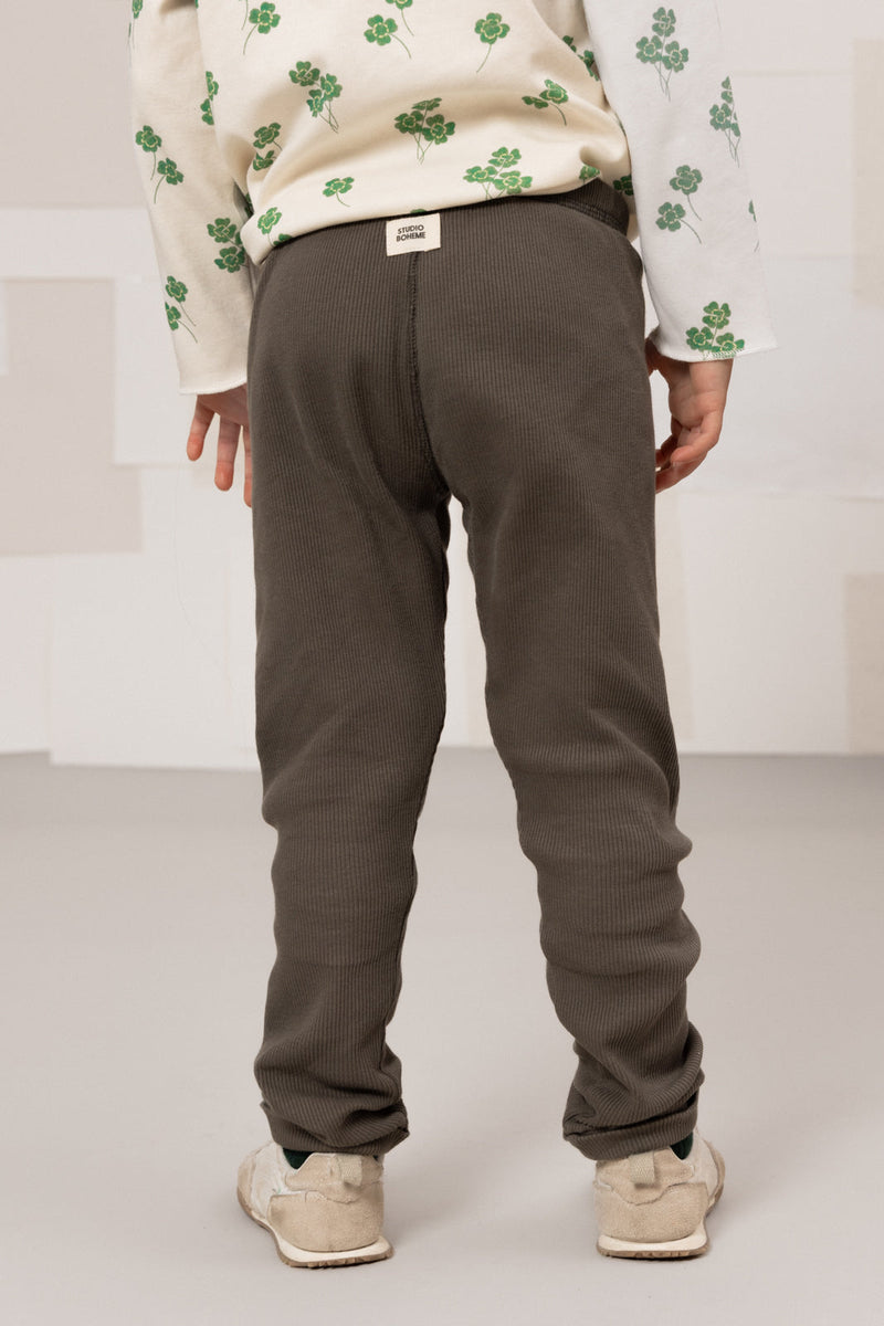 Leggings Rom Pom Taupe Foncé