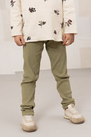 Leggings con pompones Rom de aloe verde