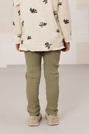 Leggings con pompones Rom de aloe verde