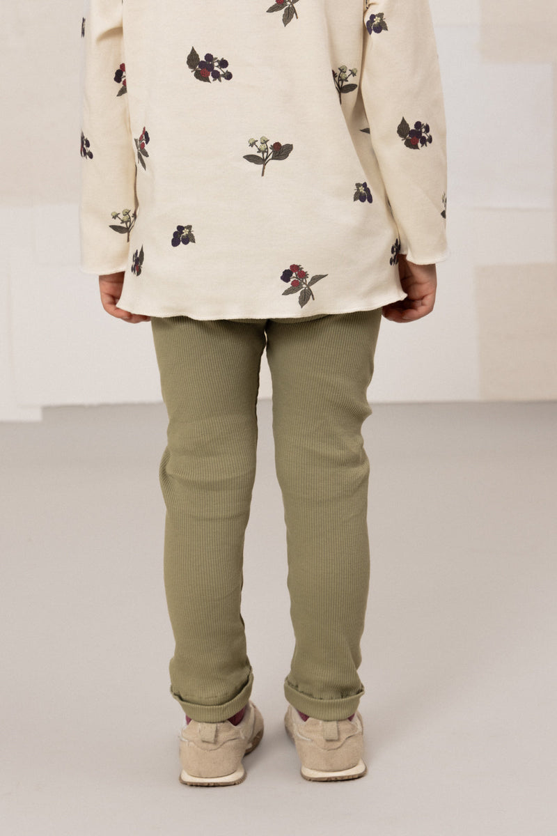 Leggings con pompones Rom de aloe verde