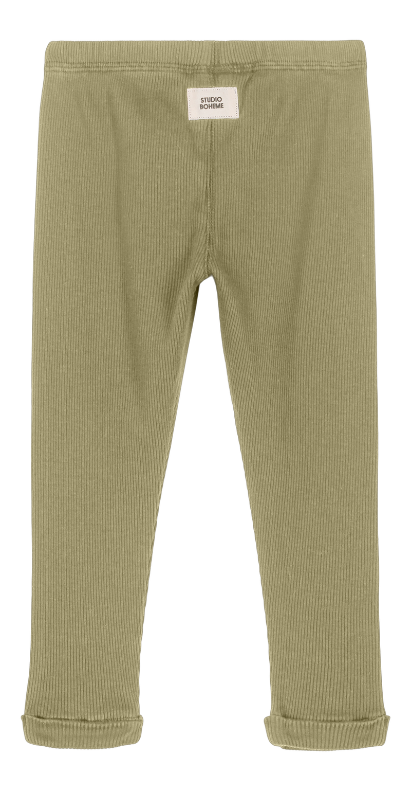 Leggings con pompones Rom de aloe verde