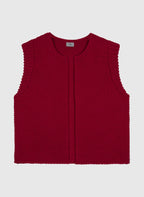 Cardigan Sans Manche Legringoly Cerise