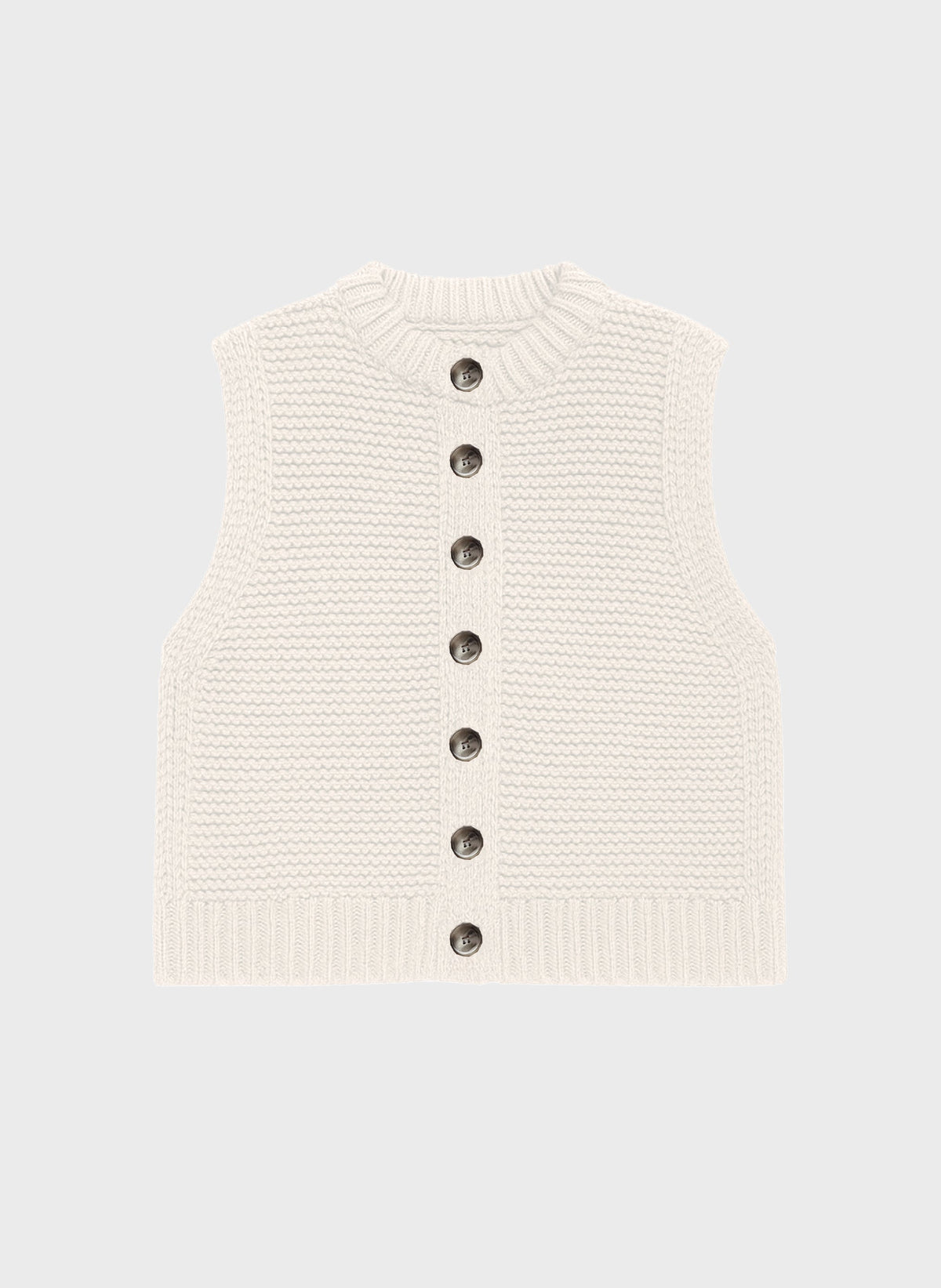 Cardigan Sans Manche Lejicky Écru