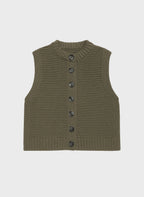 Cardigan Sans Manche Lejicky Militaire