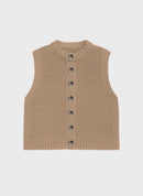 Cardigan Sans Manche Lejicky Sable