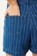 Pantalones cortos Lele - Rayas azules