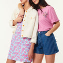 Pantalones cortos Lele - Rayas azules