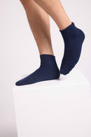 Lena Socks - Navy Blue - 100% Oeko-Tex Cashmere - Mixed