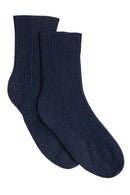 Chaussettes Lena - Bleu Marine - 100% Cachemire Oeko-Tex - Mixte