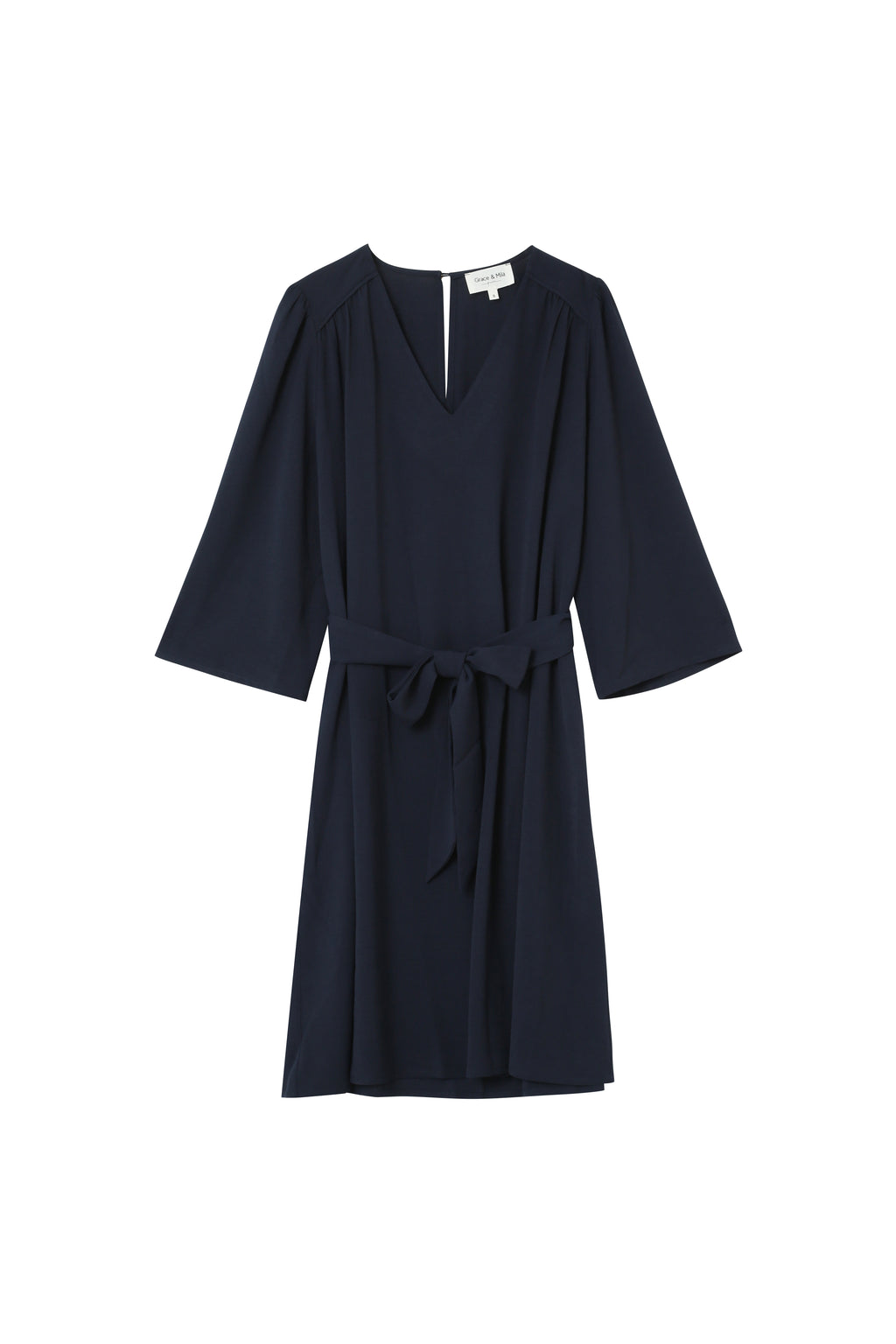Vestido corto Lena - Azul marino