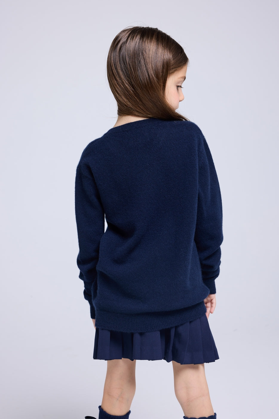 Maglione Girocollo Cuore Lenny - Blu Marino Rosso