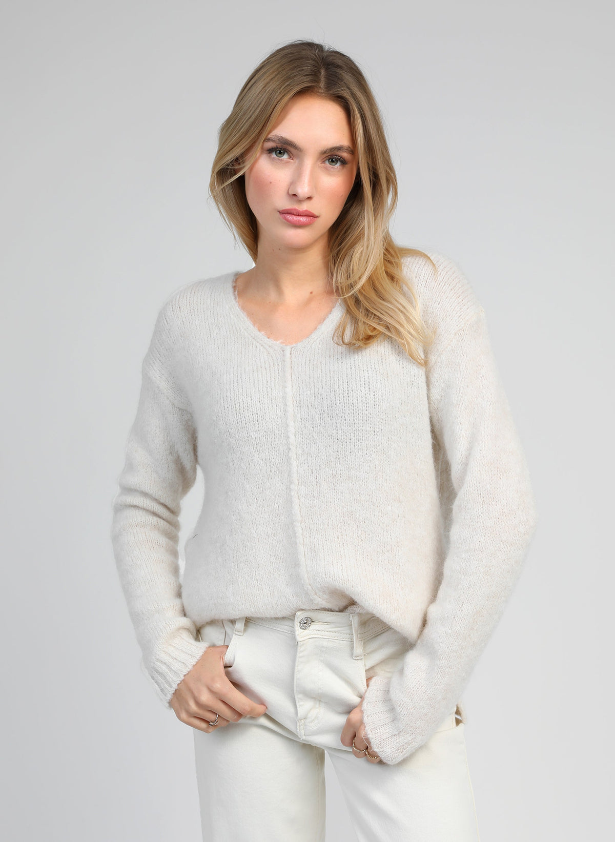 Pull Lenoli Ecru
