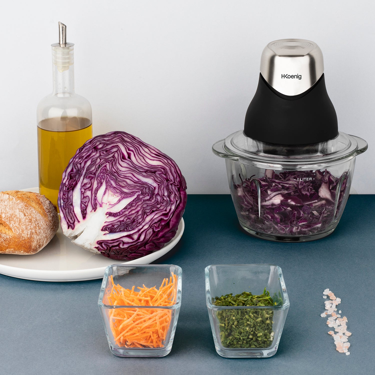 Mini Electric Food Chopper - Black