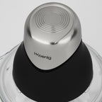Mini Electric Chopper With 2 Bowls - Black