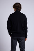 Gilet Zippe Col Montant Leo - Noir Et Gris - Homme