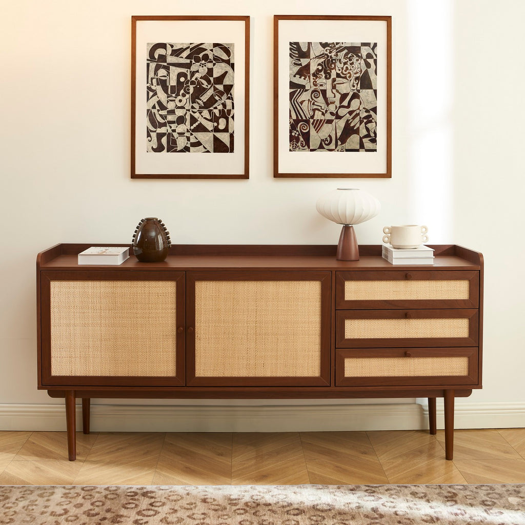 Leon - Sideboard - Oak Veneer and Rope