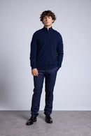 Gilet Zippe Col Montant Leo - Bleu Marine - Homme