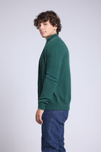 Gilet Zippe Col Montant Leo - Vert Bouteille - Homme