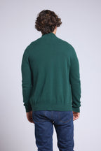 Gilet Zippe Col Montant Leo - Vert Bouteille - Homme