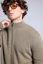 Gilet Zippe Col Montant Leo - Vert Khaki - Homme
