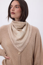 Small Leo Bandana - Cream Beige White - Women