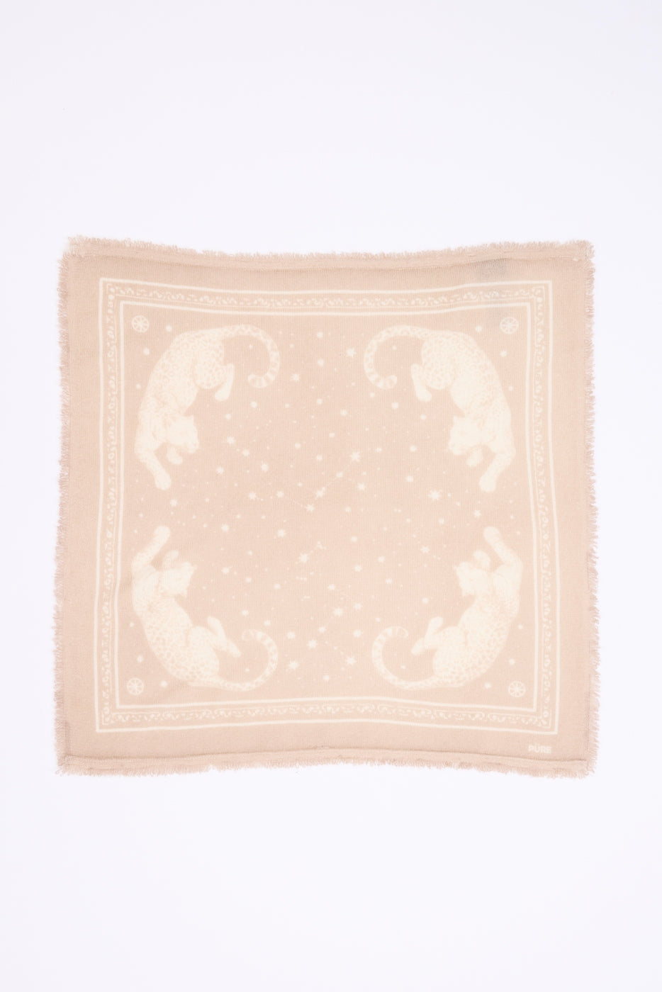 Small Leo Bandana - Beige Cream White - Kids