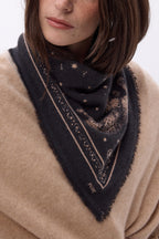 Bandana pequeño Leo - Leopardo negro - Mujer
