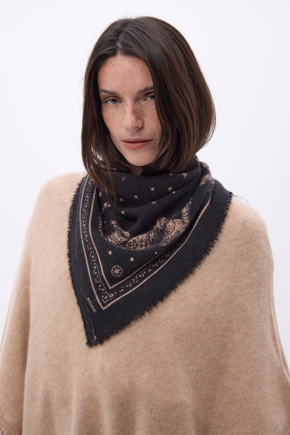 Bandana pequeño Leo - Leopardo negro - Mujer