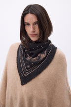 Bandana pequeño Leo - Leopardo negro - Mujer