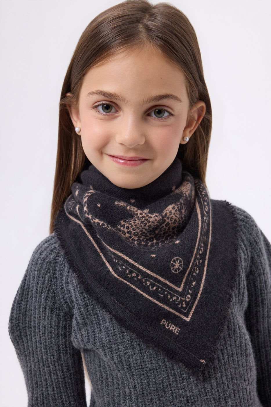 Bandana pequeño Leo - Leopardo negro - Niño