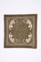Petit Bandana Leo - Khaki Chine Blanc - Homme
