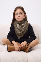 Bandana pequeño Leo - Caqui jaspeado blanco - Niño