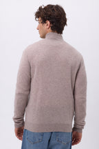 Gilet Zippe Col Montant Leo - Noisette - Homme