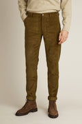 Chino in velluto bronzo - Uomo