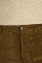 Chino in velluto bronzo - Uomo