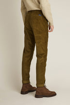 Chino in velluto bronzo - Uomo