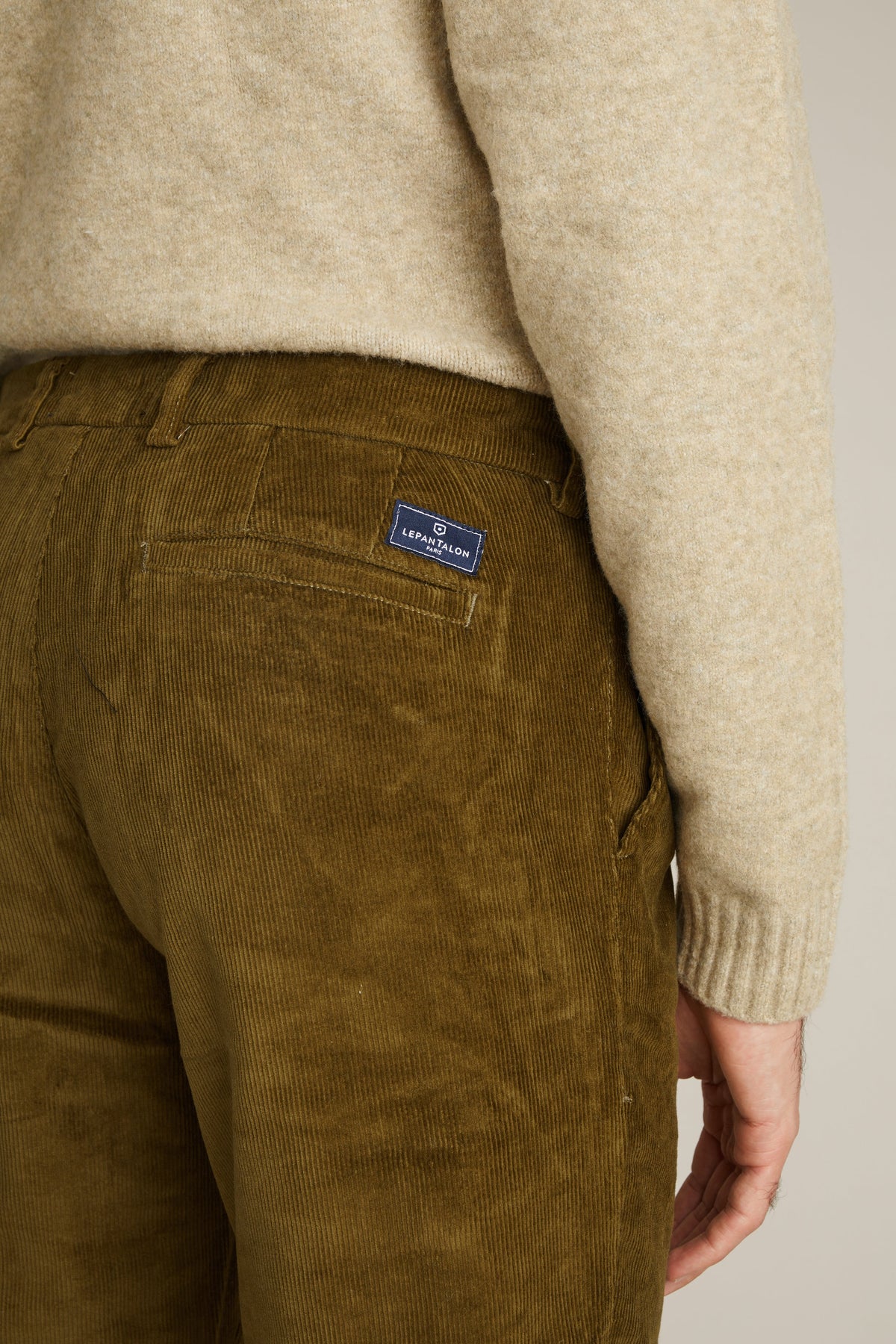 Chino in velluto bronzo - Uomo