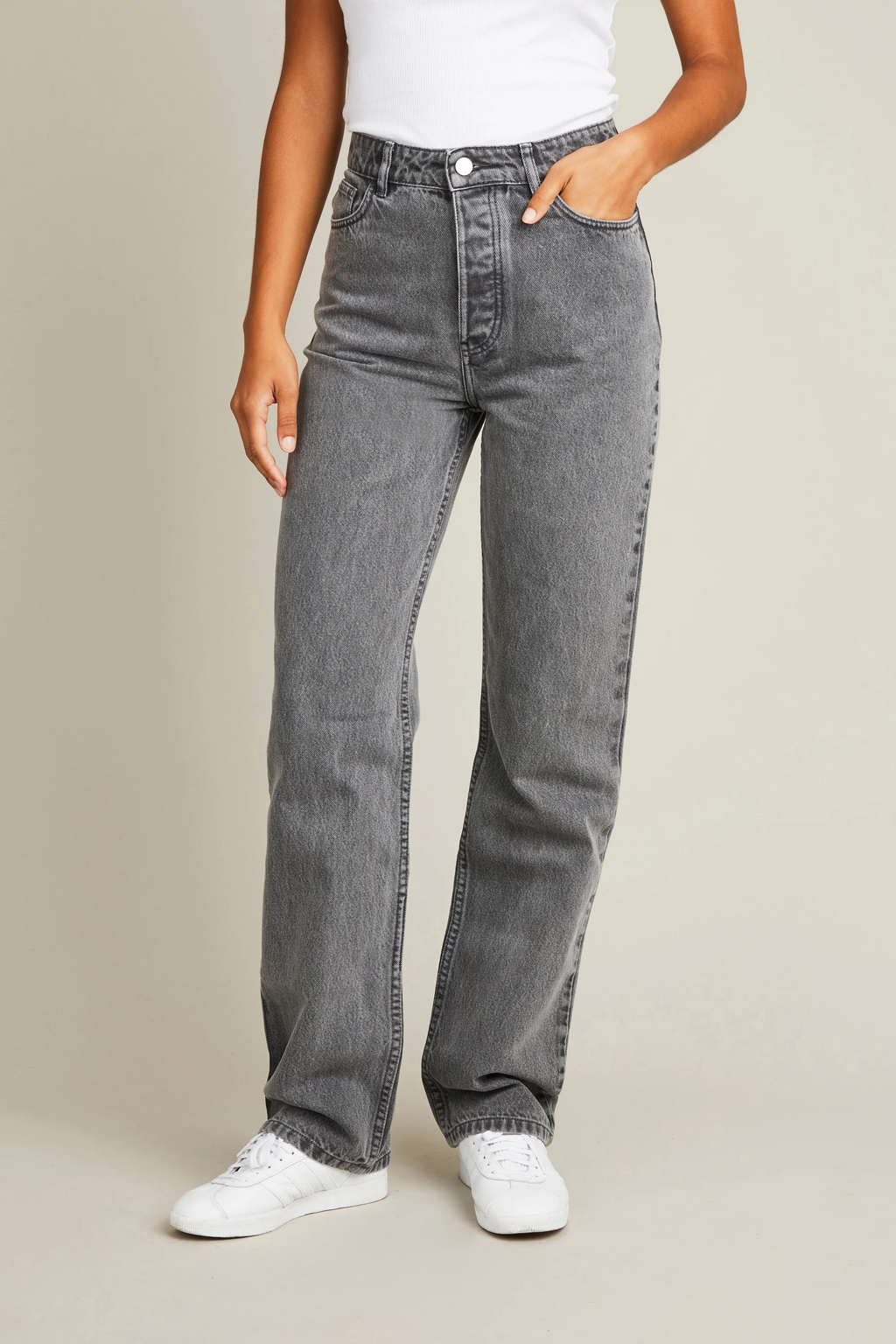Grey Regular Jeans