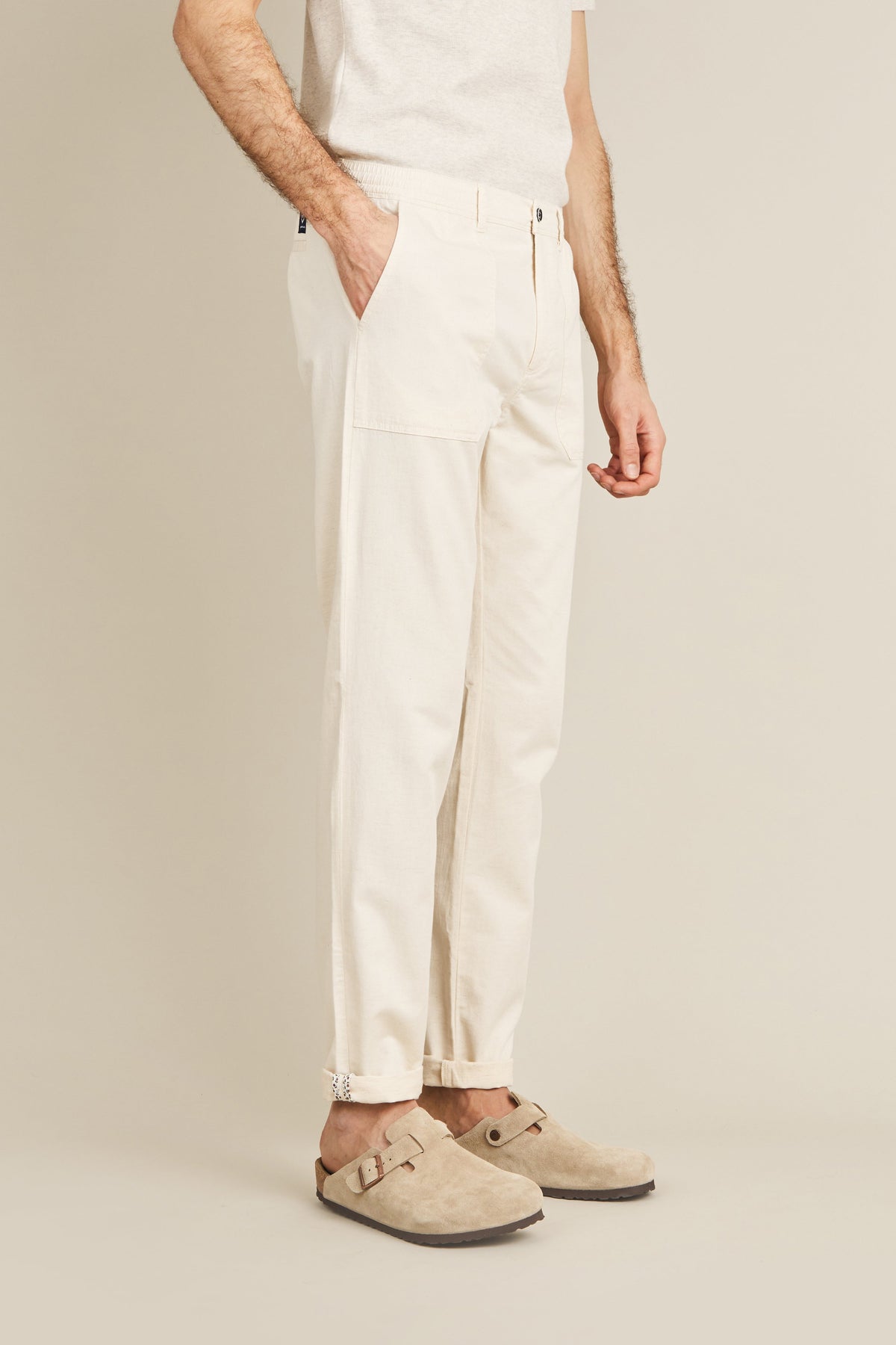 Fatigue Pant Ecrù - Uomo