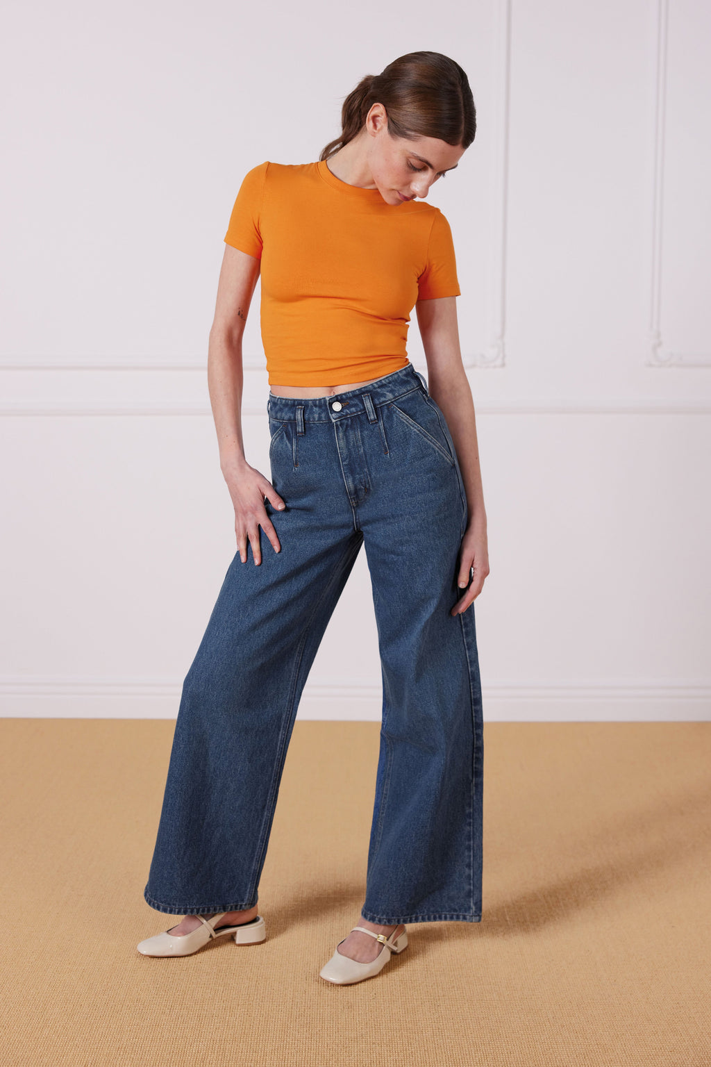 Jeans Ampi Middle Blue - Donna