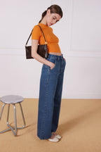 Jeans Ampi Middle Blue - Donna