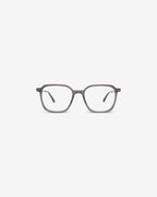 Anteojos James Gray: montura rectangular de acetato, vista frontal
