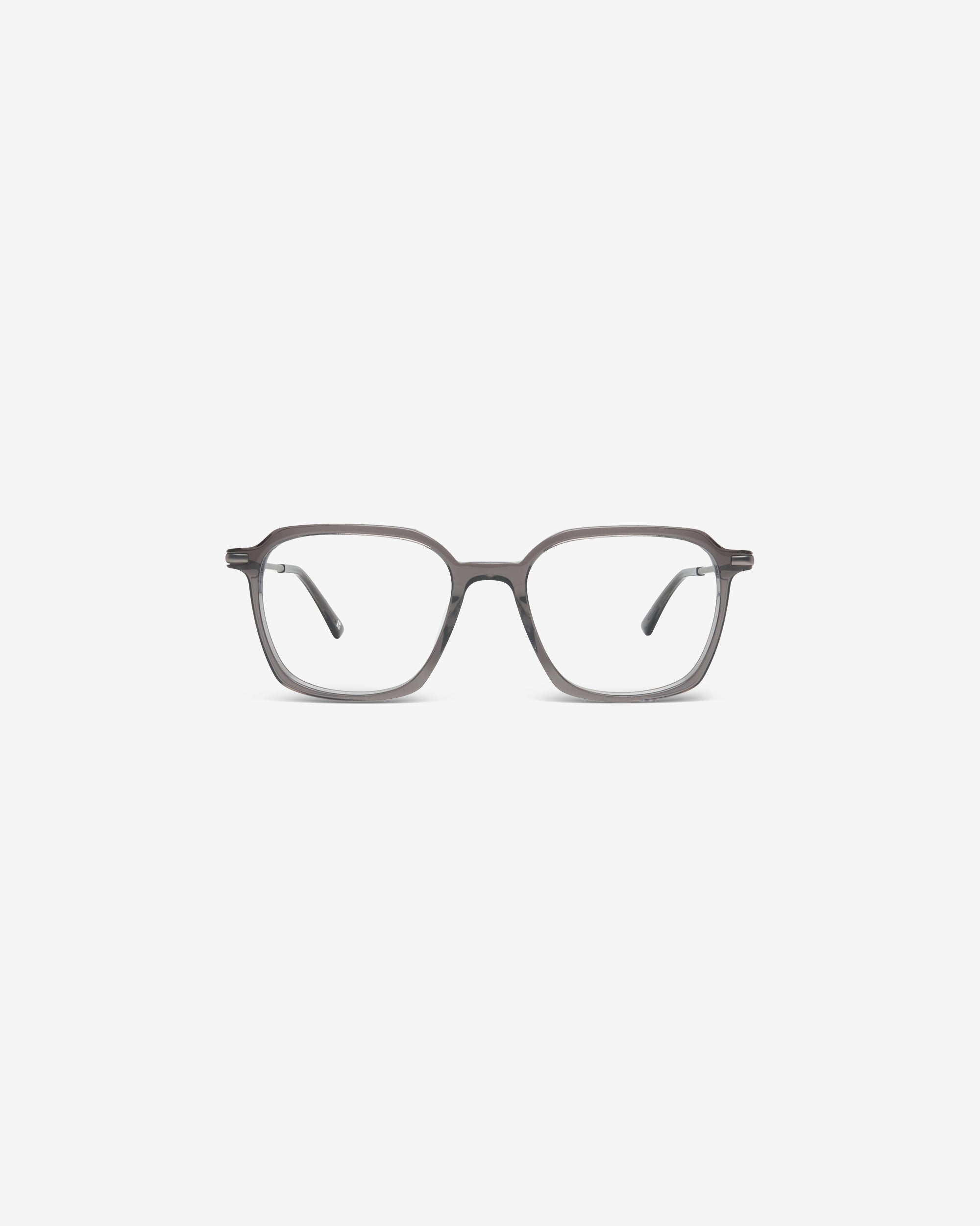 Anteojos James Gray: montura rectangular de acetato, vista frontal