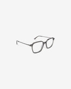 Anteojos James Gray: montura rectangular de acetato, vista de tres cuartos