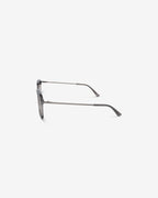 Anteojos James Gray: montura rectangular de acetato, vista de perfil