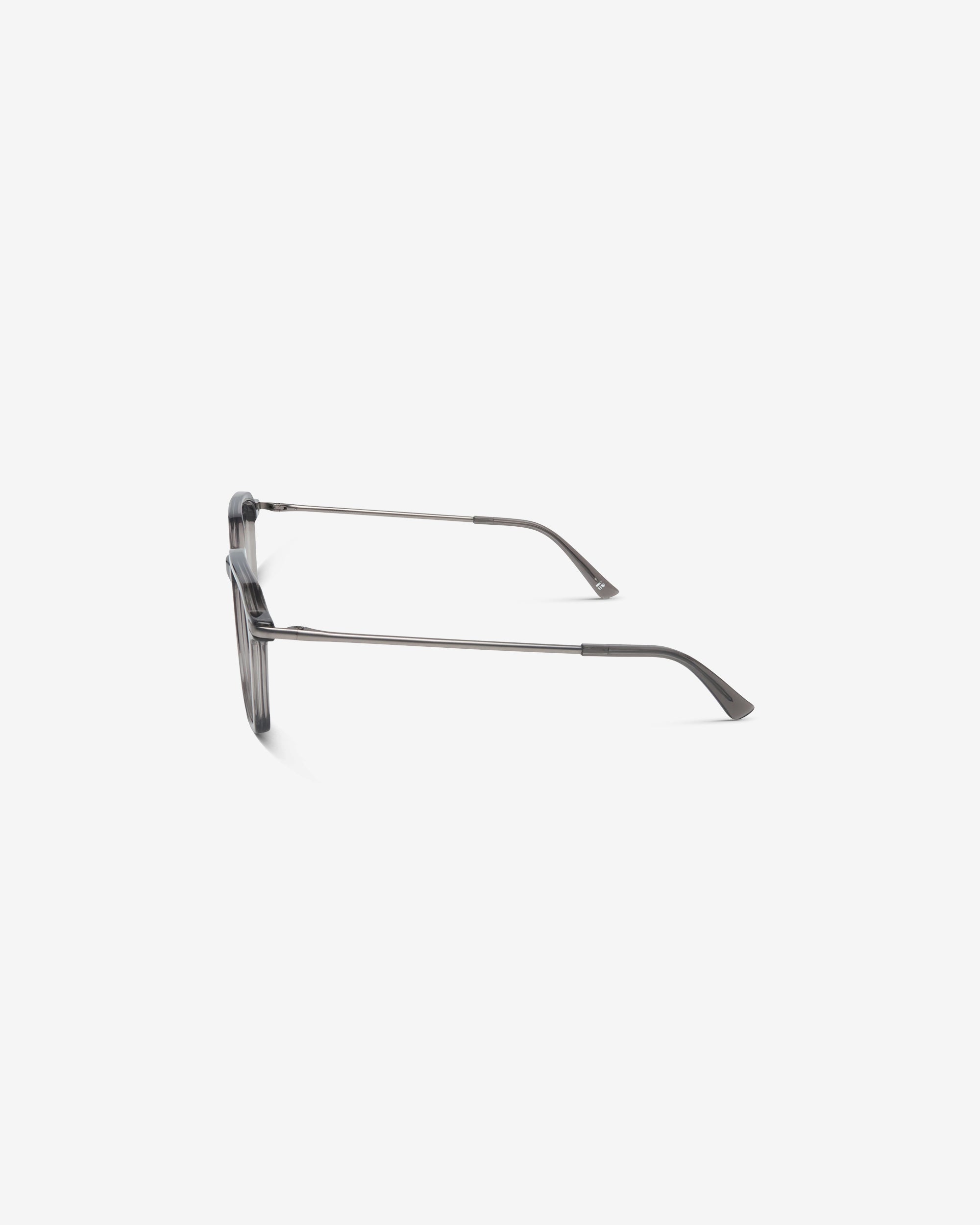 Anteojos James Gray: montura rectangular de acetato, vista de perfil