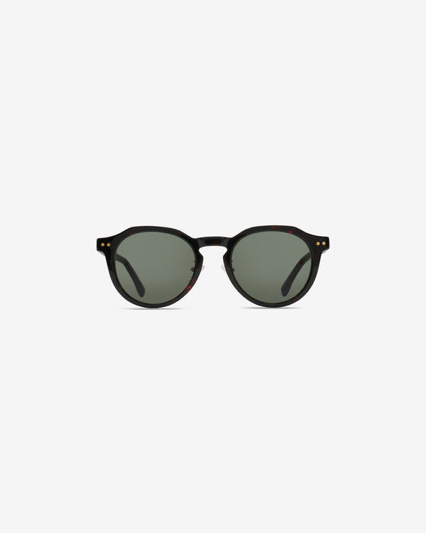 Gafas de sol Vadim Black: montura redonda de acetato, vista frontal