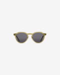 Lunettes de soleil Vadim Olive — monture ronde acétate, vue de face