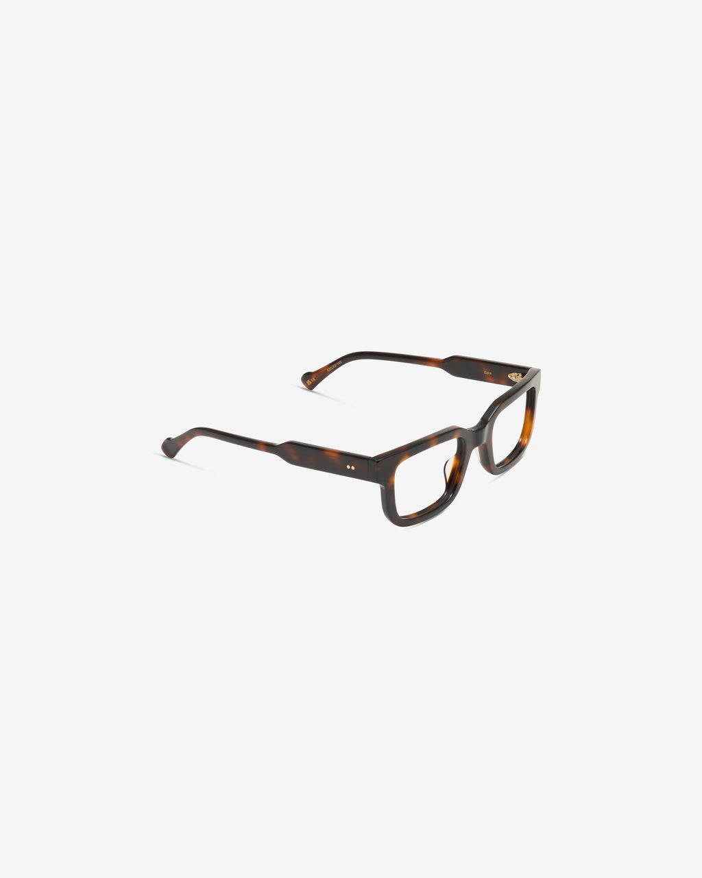 Lunettes de vue Ezra Ecaille — monture rectangulaire acétate, vue de trois-quarts